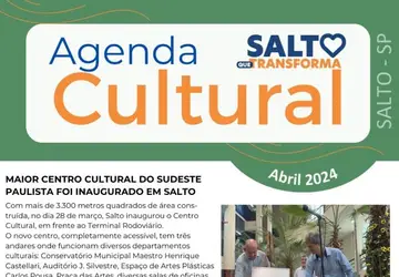 Confira a Agenda Cultural do mês de abril de 2024