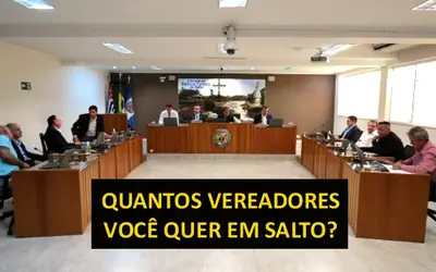 Aumento no número de vereadores em Salto já é certo e aumento salário também